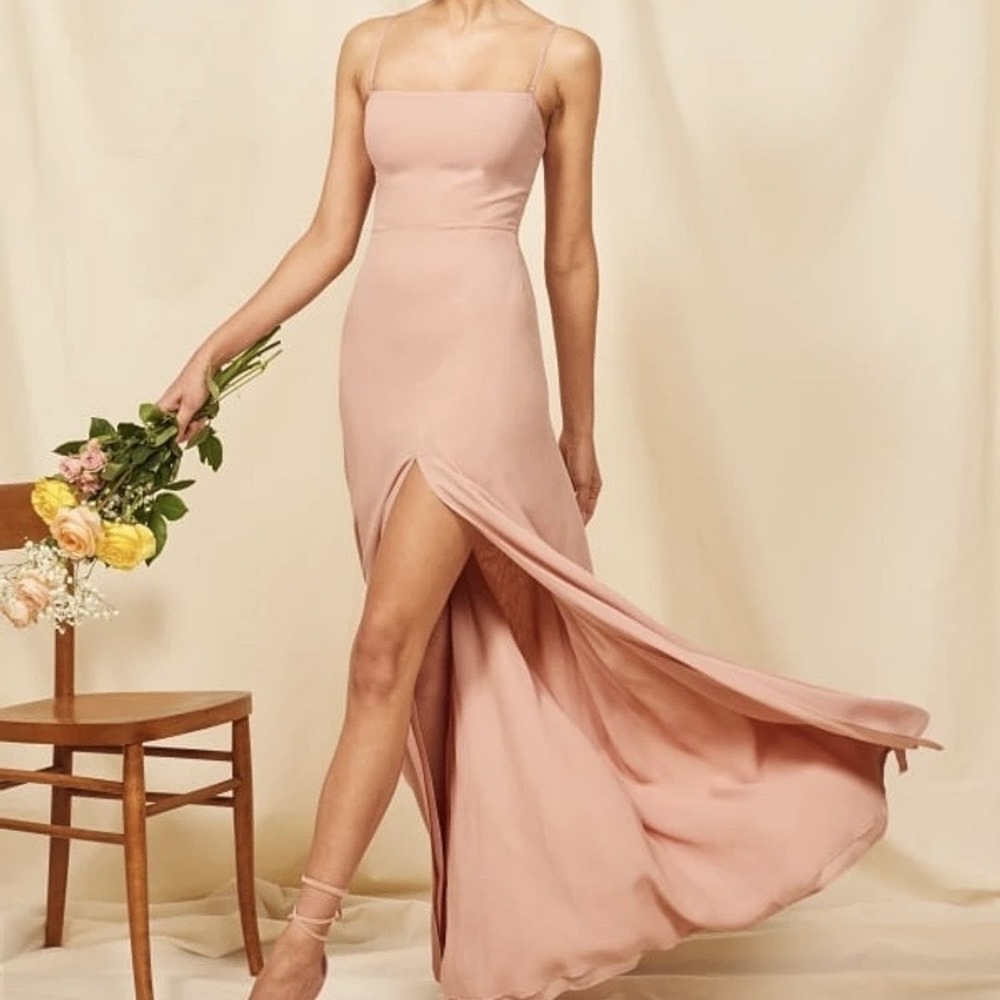 Reformation Ingrid Dress (Blush)